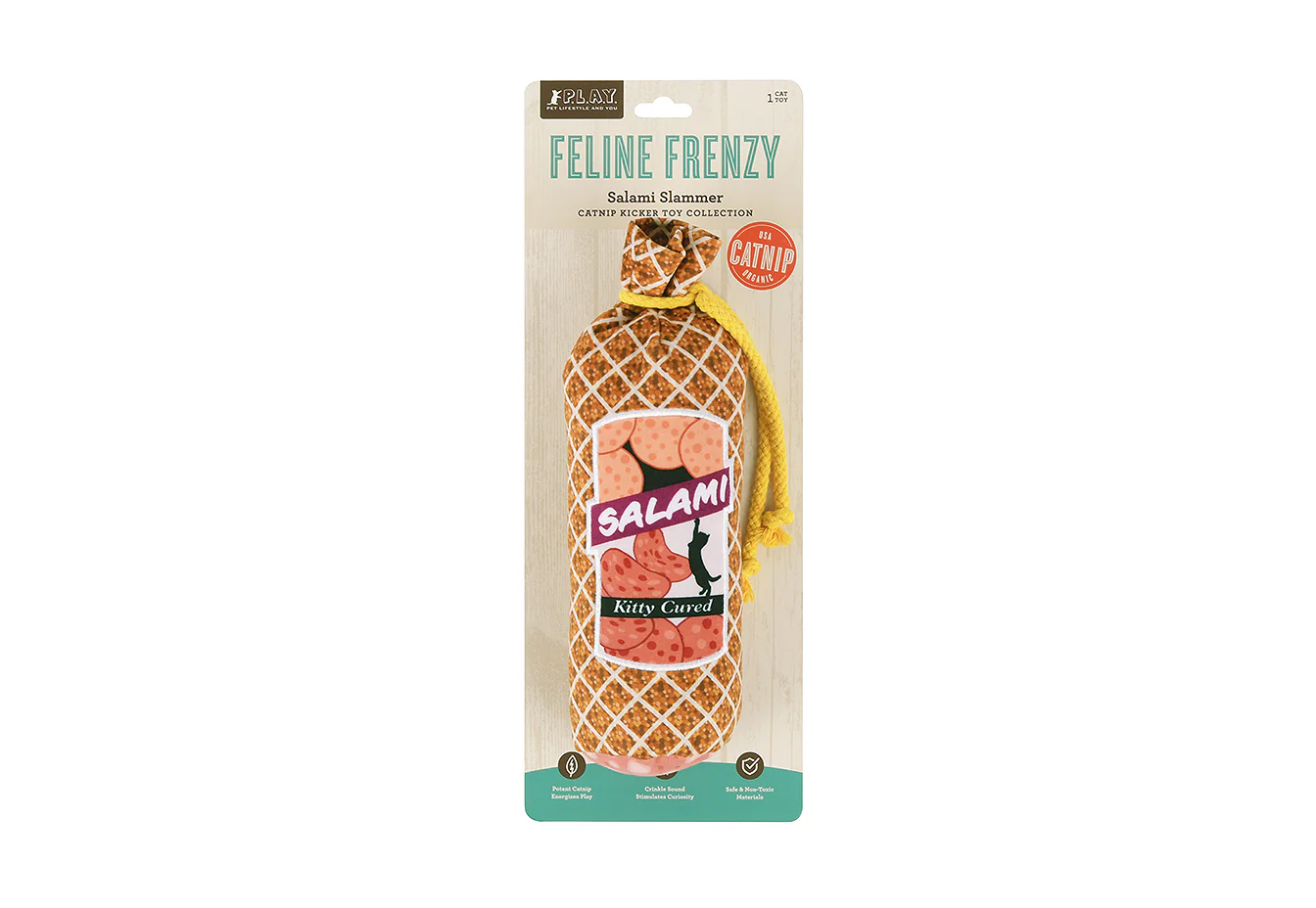 Feline Frenzy Salami Slammer Kicker Toy - Image 6
