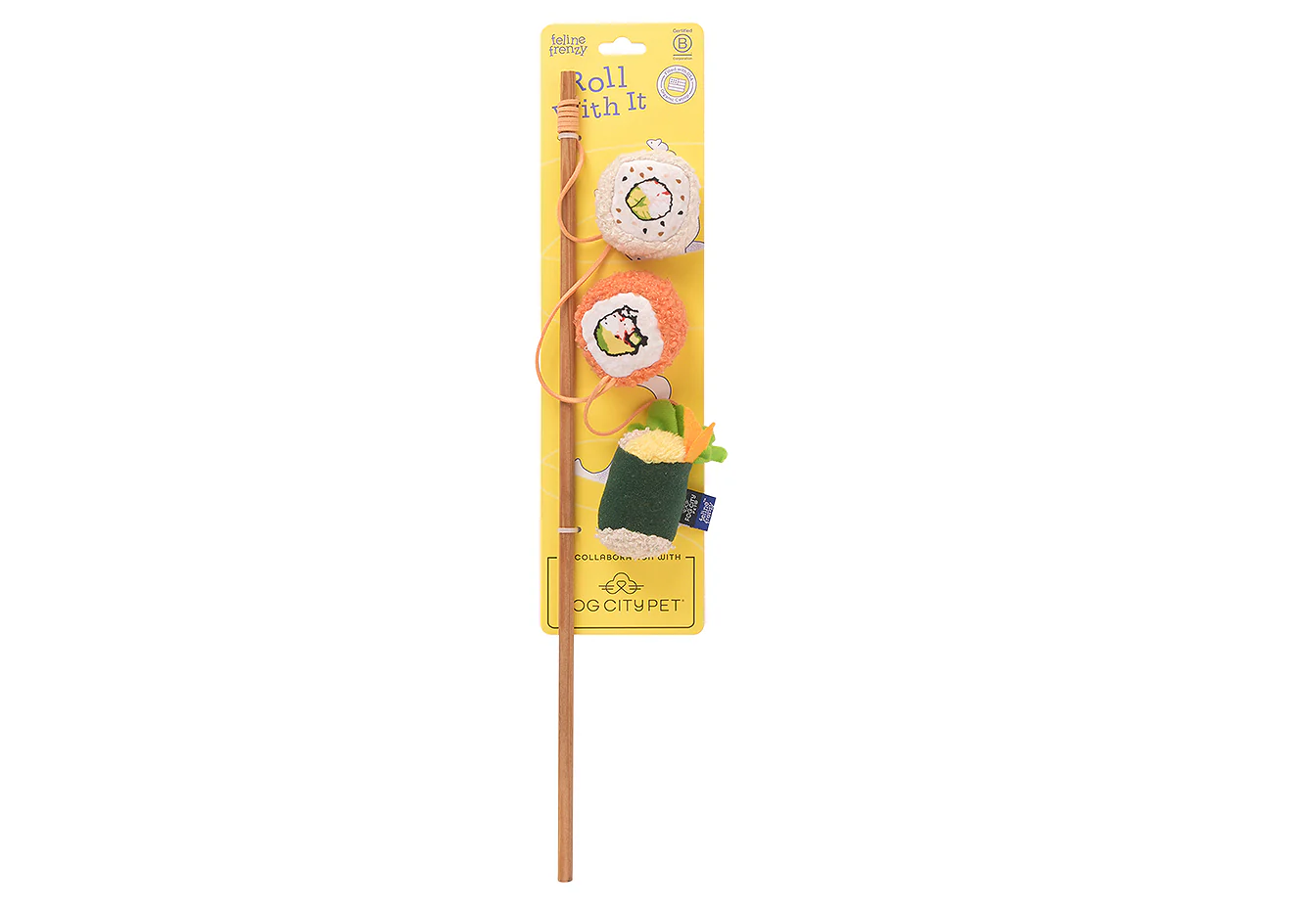 Fog City Pet x Feline Frenzy Roll With It Wand - Image 5