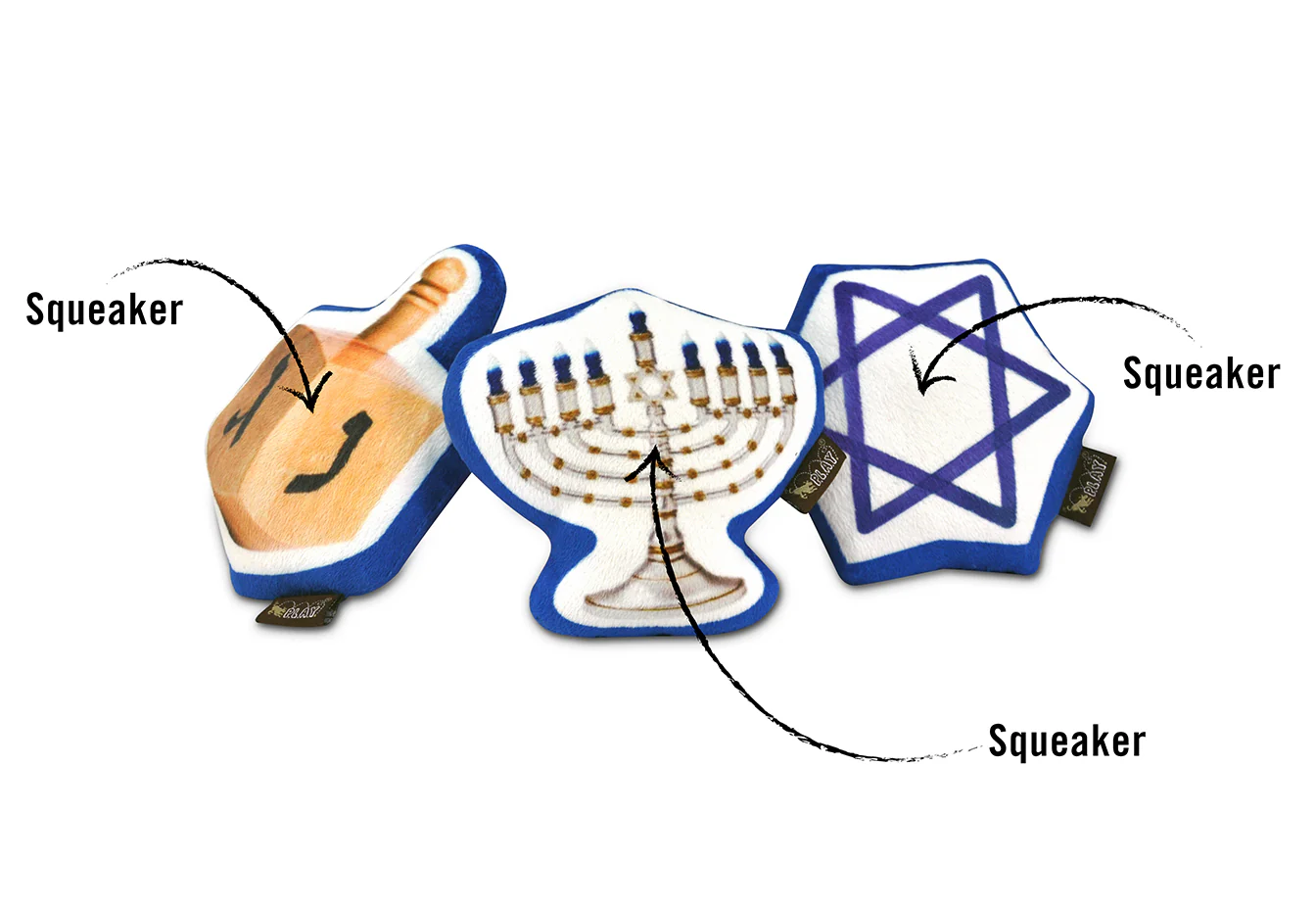 Hanukkah Dog Toys - Image 3